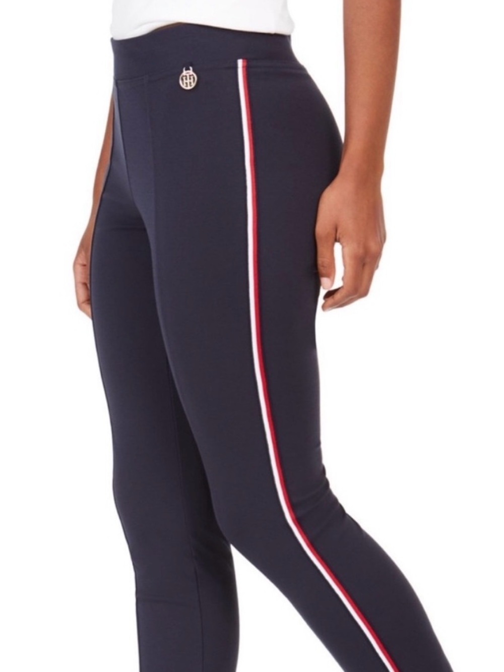 Tommy Hilfiger Women's Navy Side-Stripe Leggings